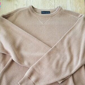 Croft & Barrow Sweater Men's Cotton Knit Crew Neck Long Sleeve ~ XLT